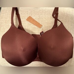 SKIMS Nipple push-up bra 36DDD in Cocoa color